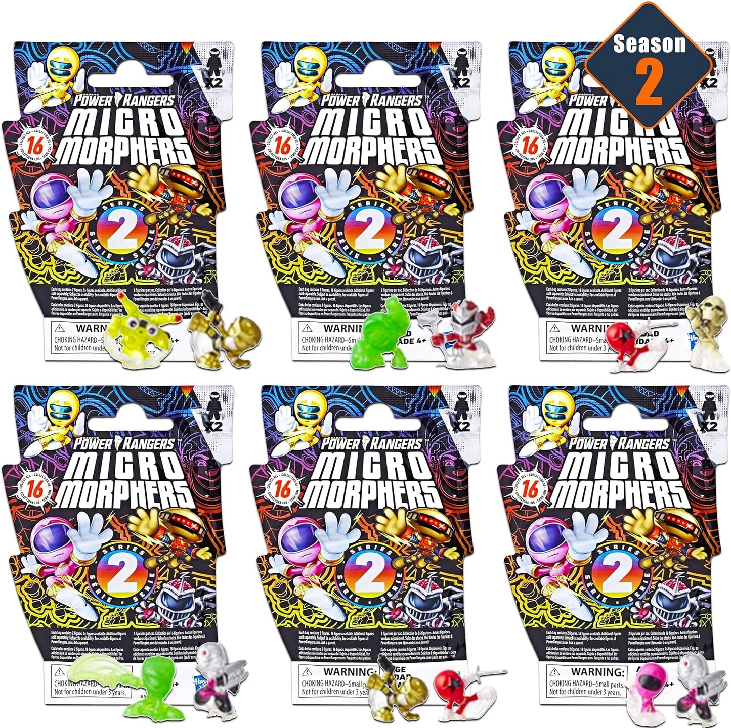 Power Rangers Micro Morphers Series 2 Mini Figure Blind Bag