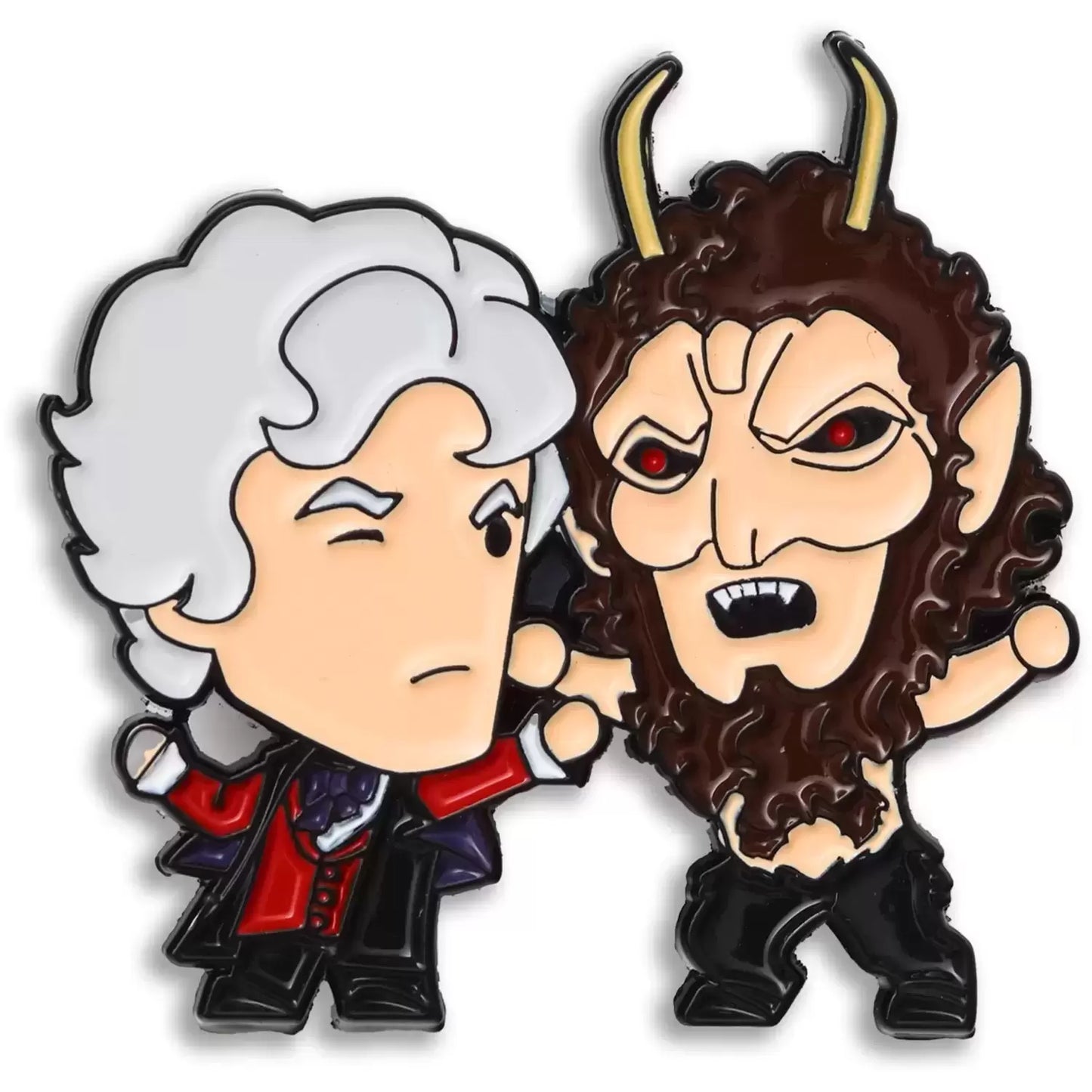 Doctor Who Third Doctor with Azal Pin Badge