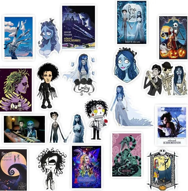 Tim Burton Movie Waterproof Sticker