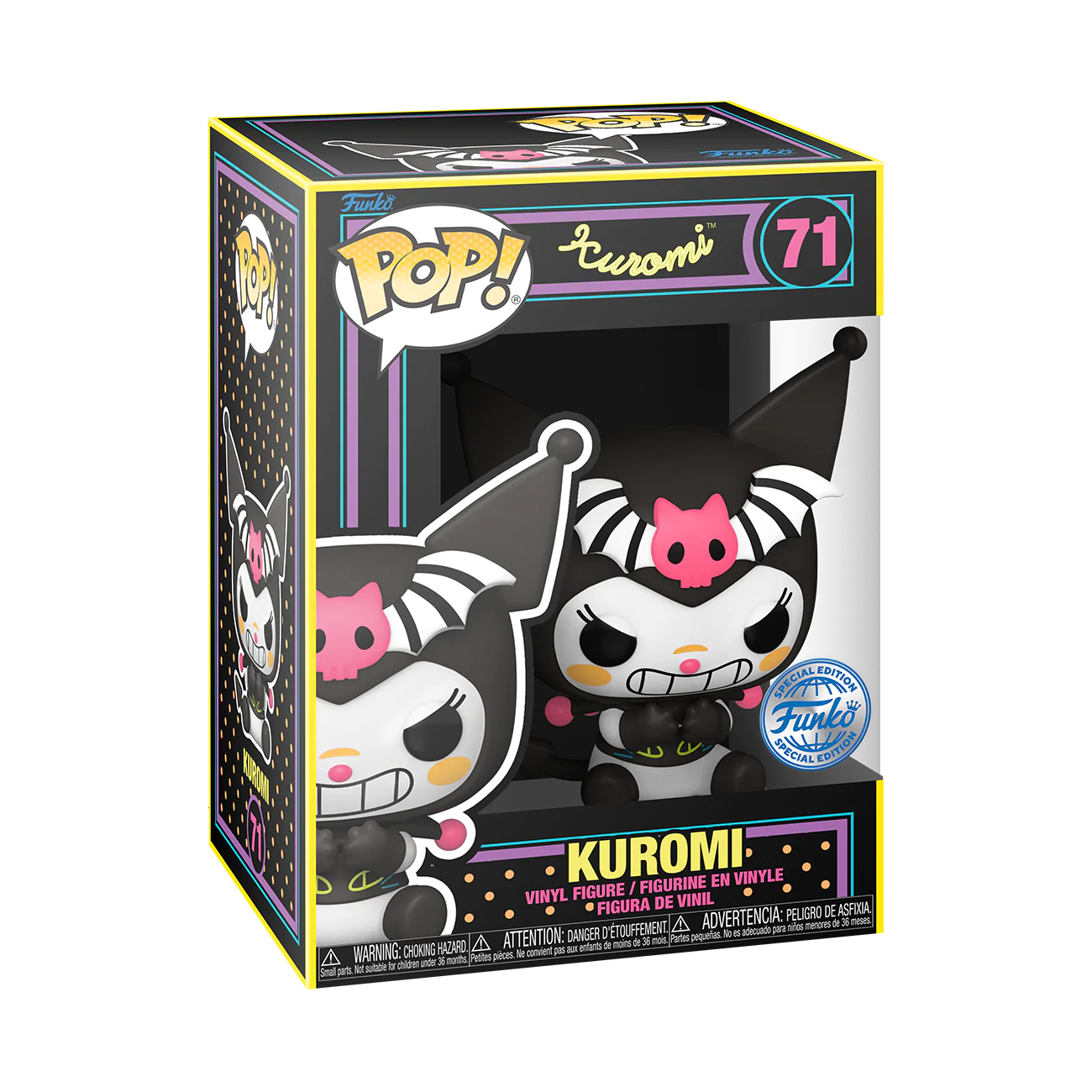 Sanrio 71 Kuromi Blacklight Funko Pop! Vinyl Figure