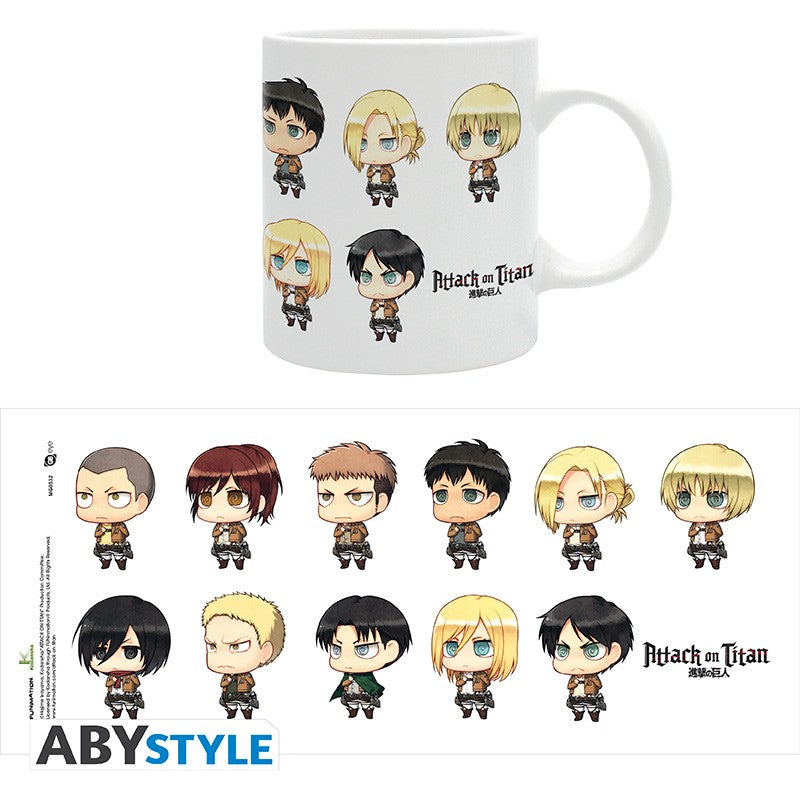 Attack on Titan 300ml Mug - All Chibis