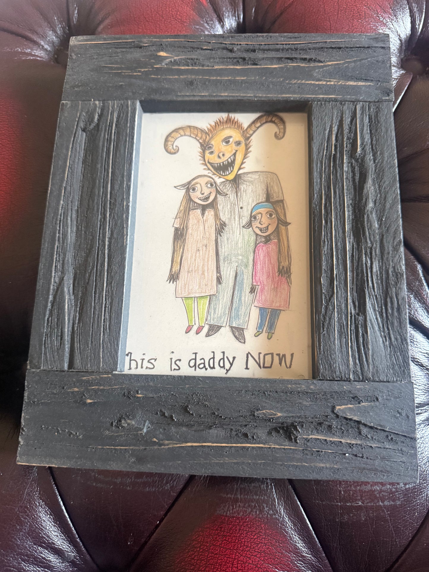 This is Daddy Now A6 Print in Rustic Wooden Frame