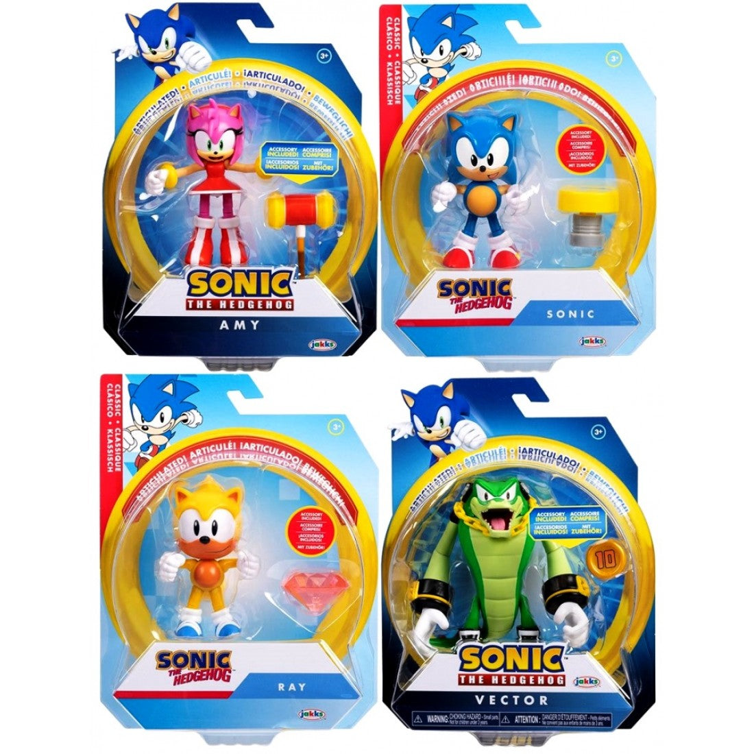 Sonic the Hedgehog 4” Articulated Figure Assortment