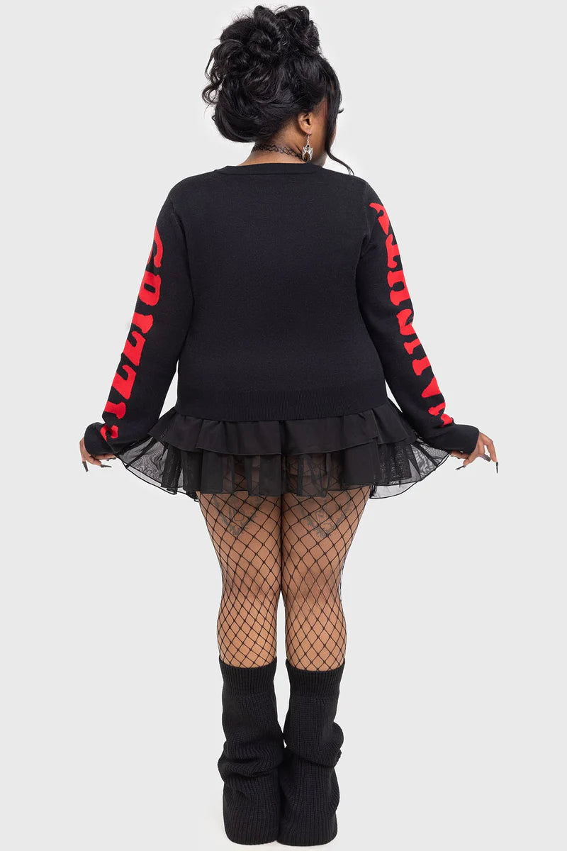 Gloomy Bear Naughty Grizzly Knit Sweater by Killstar