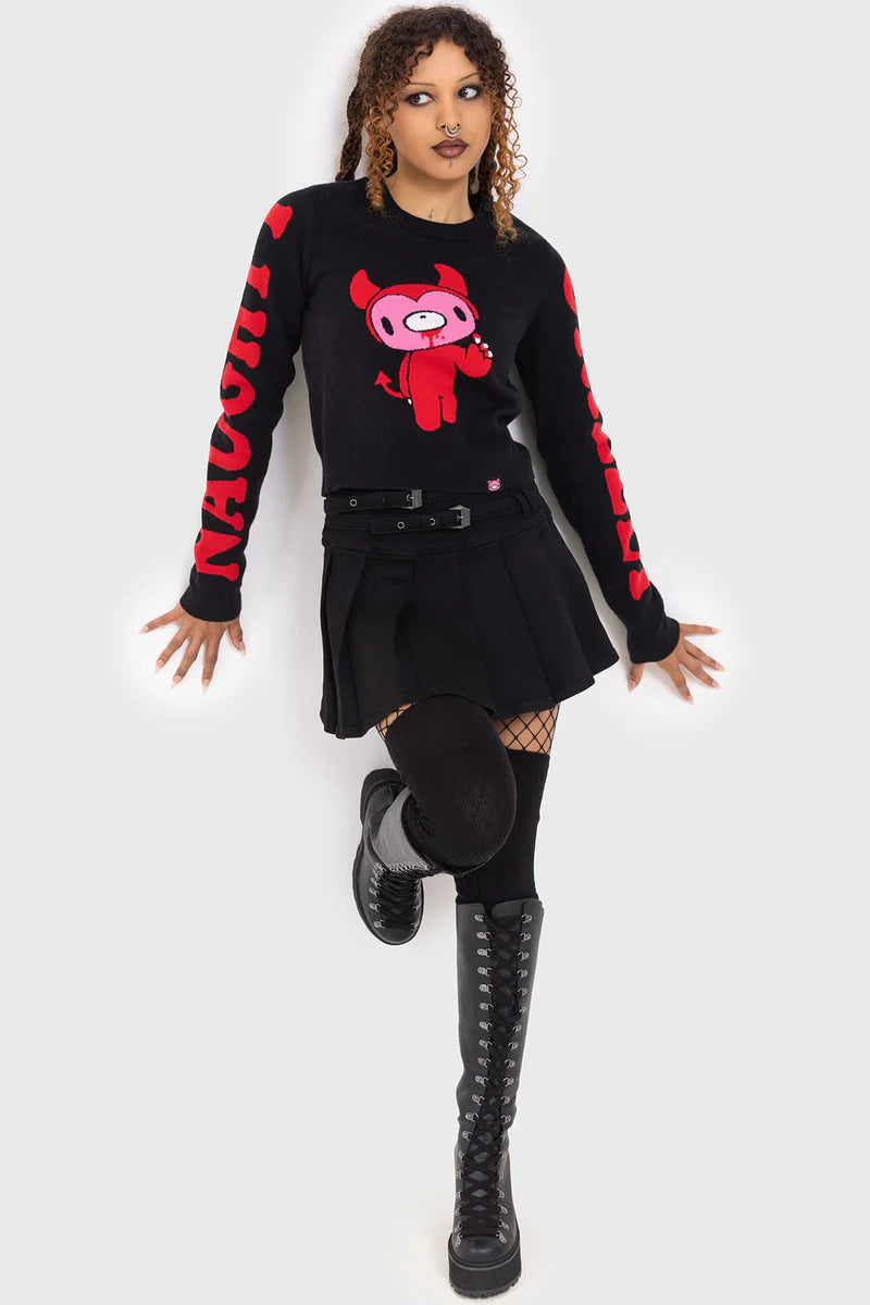 Gloomy Bear Naughty Grizzly Knit Sweater by Killstar