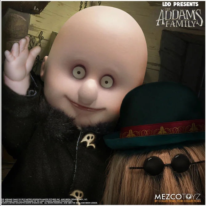 The Addams Family Uncle Fester and Cousin It Living Dead Doll Two Pack
