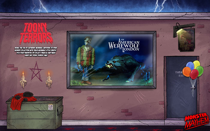 An American Werewolf in London Jack Goodman & Kessler Wolf Toony Terror Figure Set