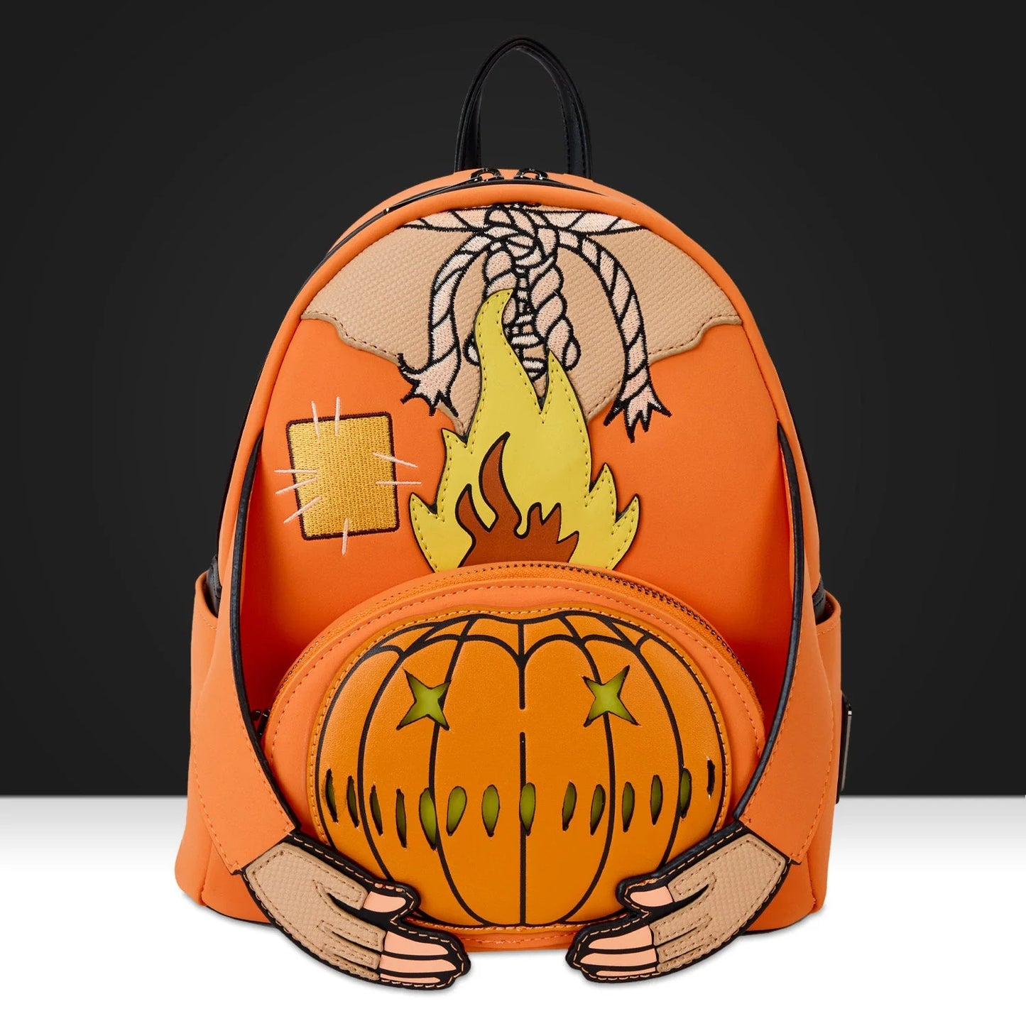 Trick ‘r Treat Flaming Head Mini Backpack by Loungefly