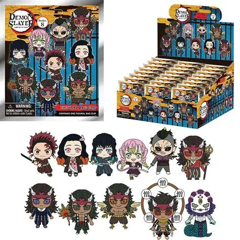 Demon Slayer Season 3 3D Foam Bag Clips Series 8