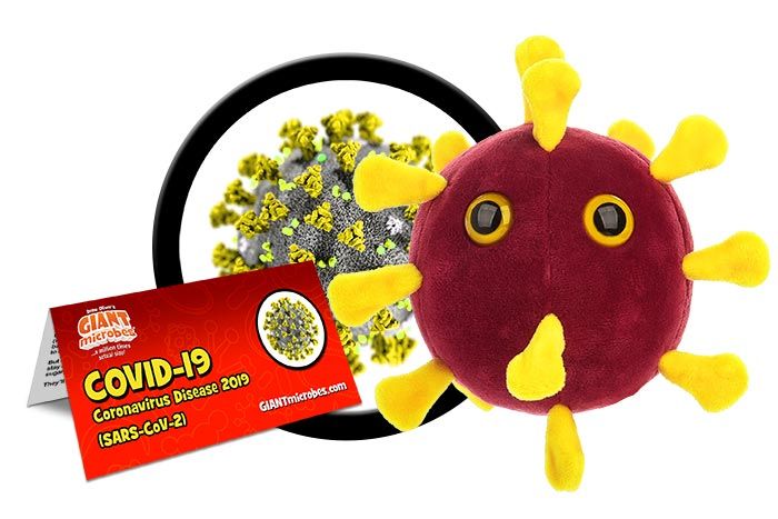 Coronavirus COVID-19 (SARS-CoV-2) Giant Microbes Plush