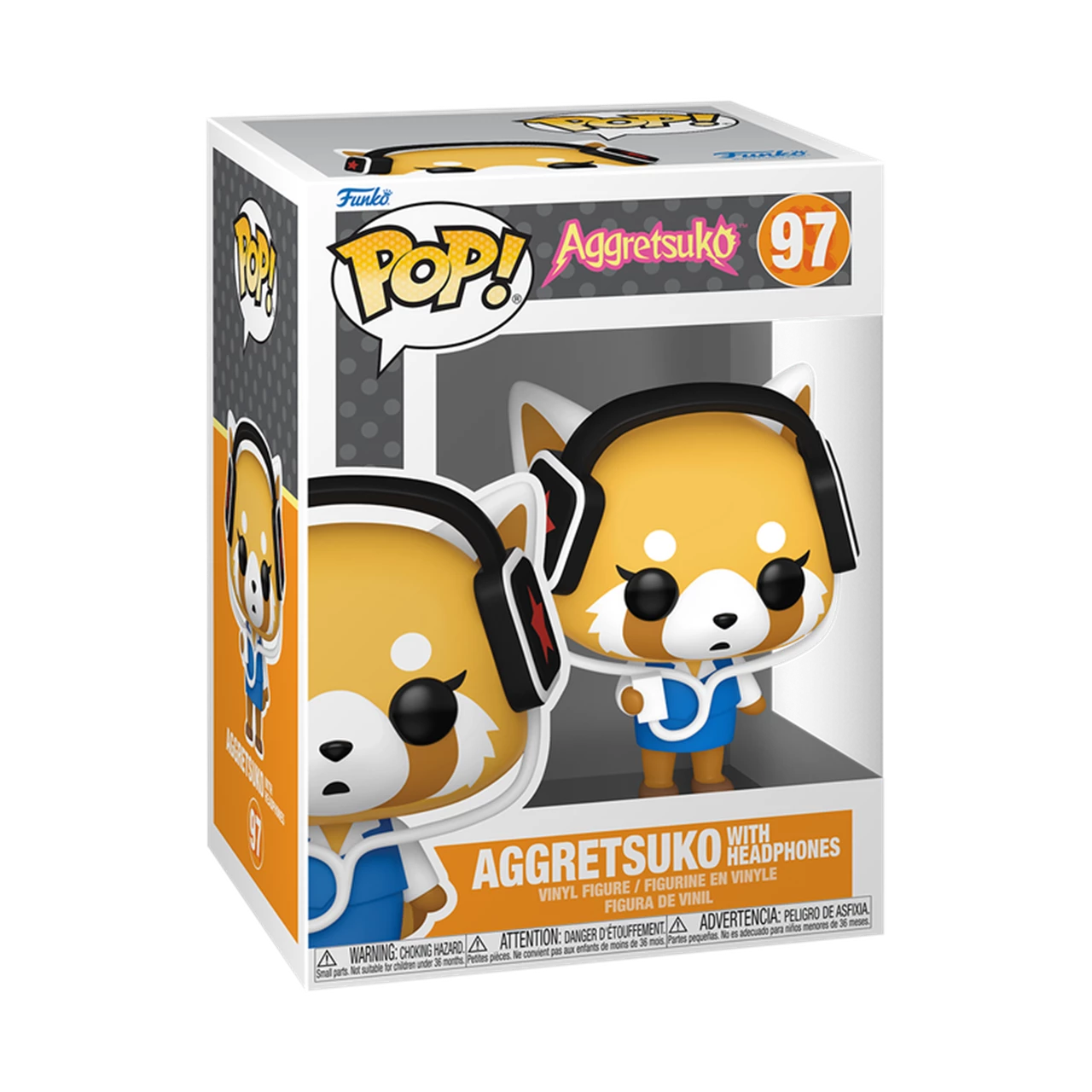 Funko Pop! 97 Aggretsuko with Headphones Vinyl Figure