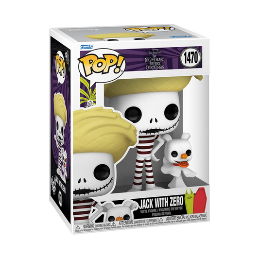 Nightmare Before Christmas 1470 Beach Jack With Zero Funko Pop! Vinyl Figure
