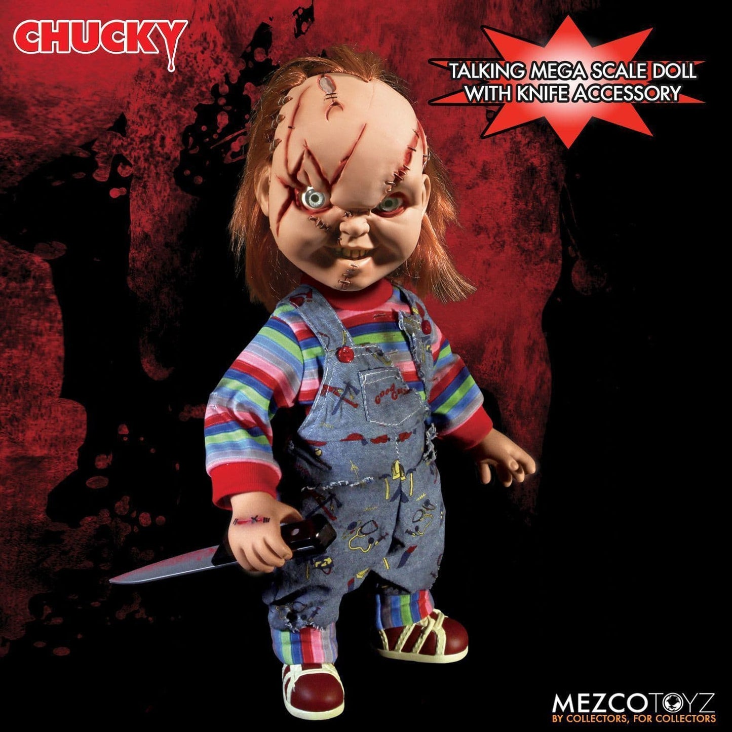 Child’s Play Chucky Scarred Face Mega Talking Figure