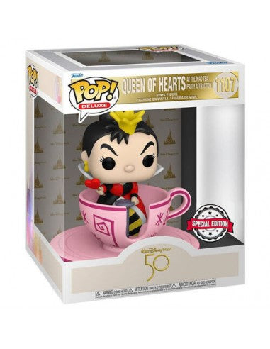 Walt Disney World 50 Queen of Hearts at the Mad Tea Party Attraction 1107 Funko Pop! Deluxe Vinyl Figure
