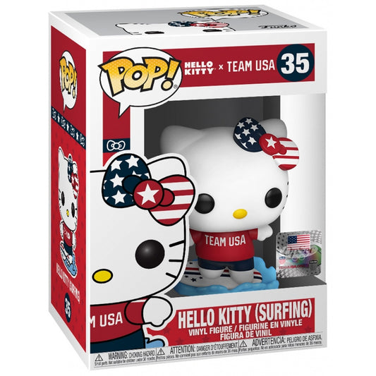 Sanrio Hello Kitty x Team USA 35 Hello Kitty (Surfing) Funko Pop! Vinyl Figure