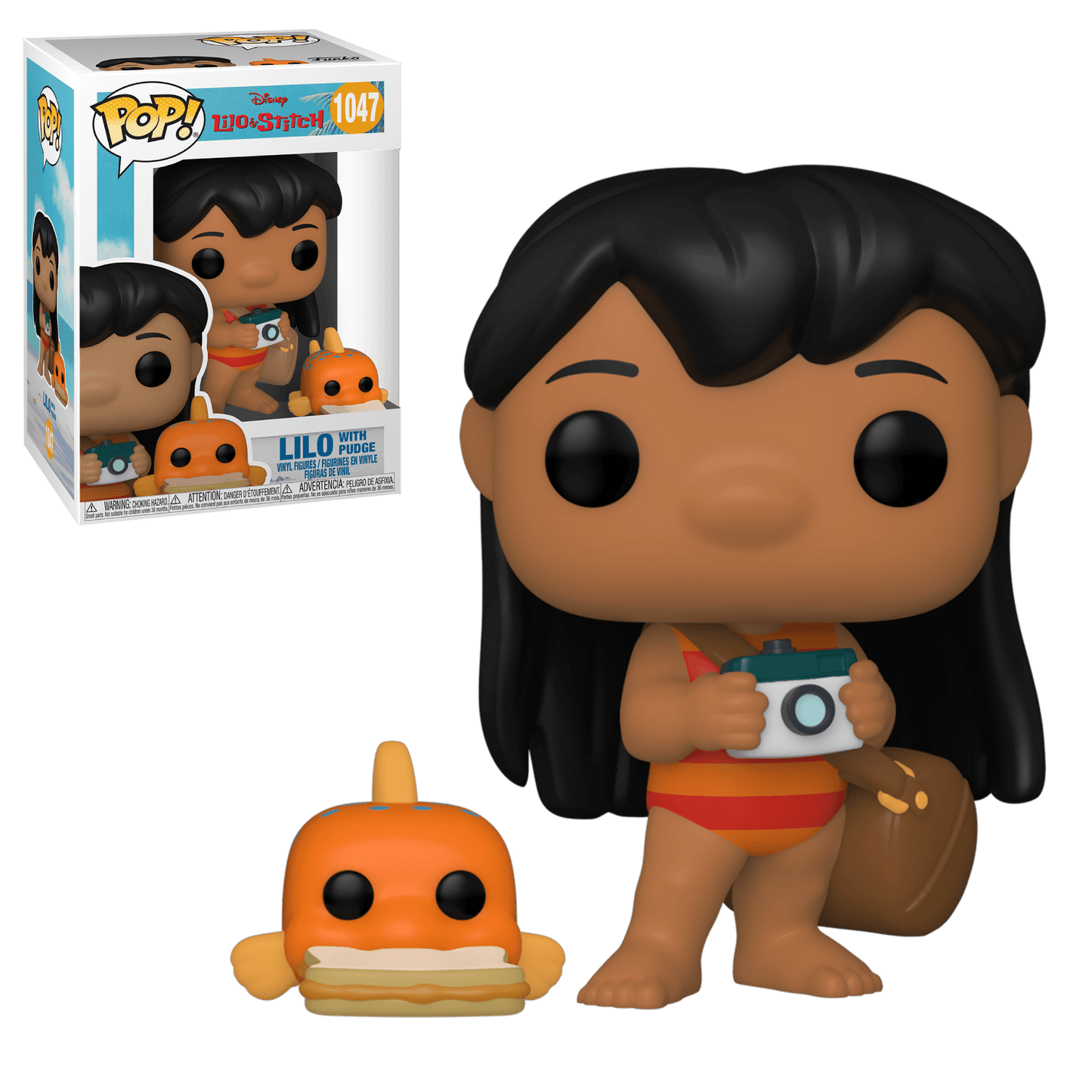 Disney Lilo & Stitch 1047 Lilo with Pudge Funko Pop! Vinyl Figure