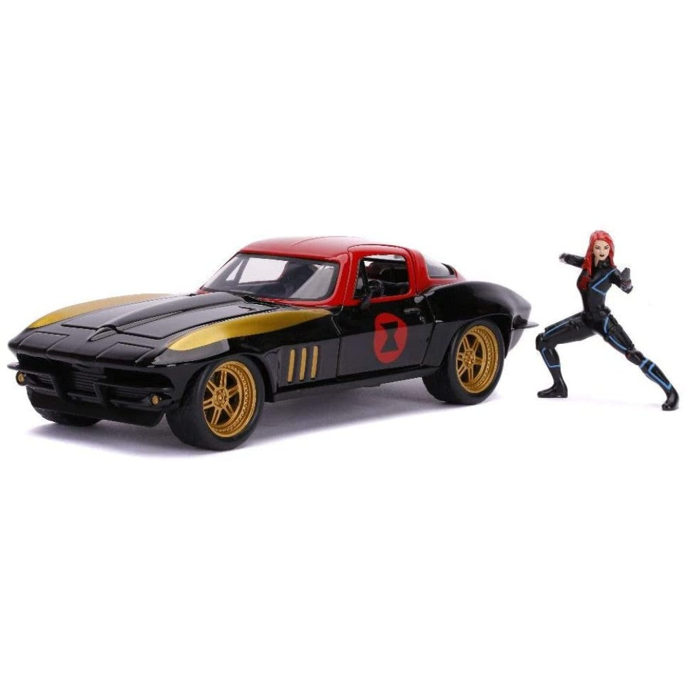 Marvel Avengers Black Widow & 1966 Chevy Corvette