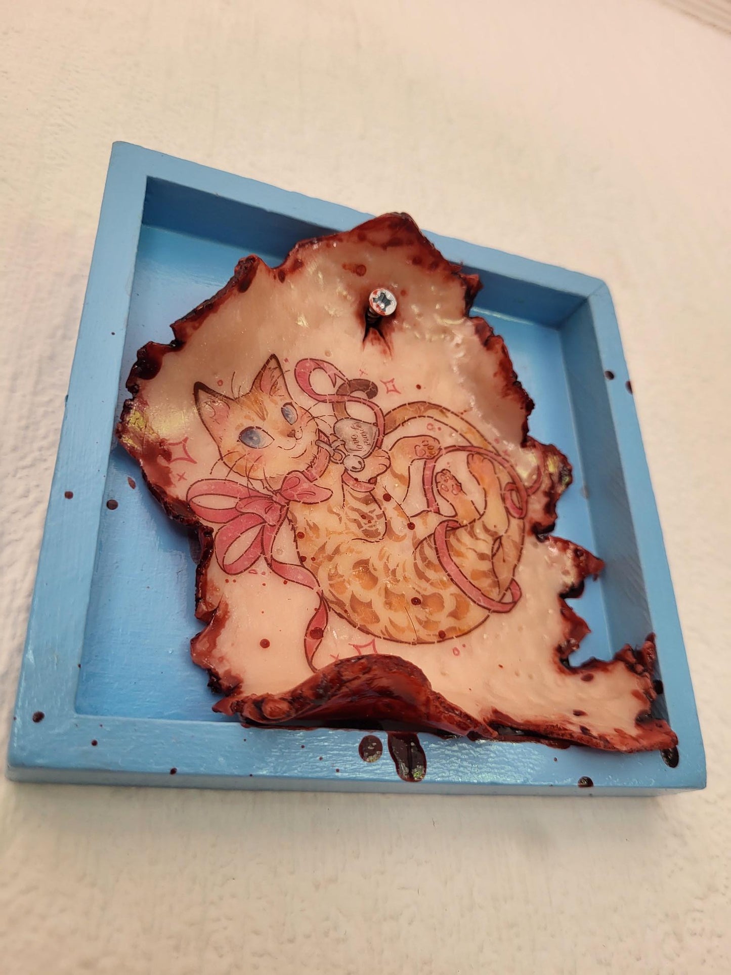 Ribbon Kitty Tattoo Removal Frame