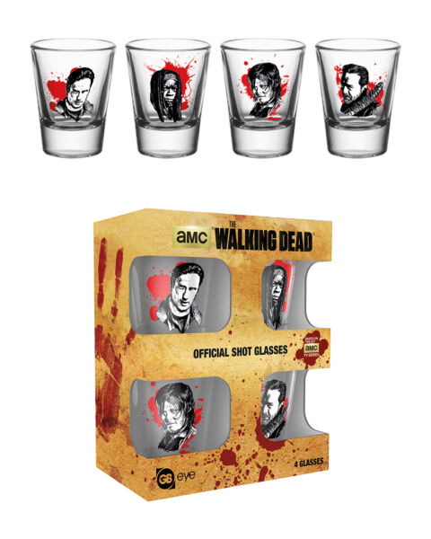 The Walking Dead Shot Glass Set in
