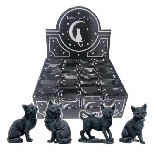 Lucky Black Cat Figure