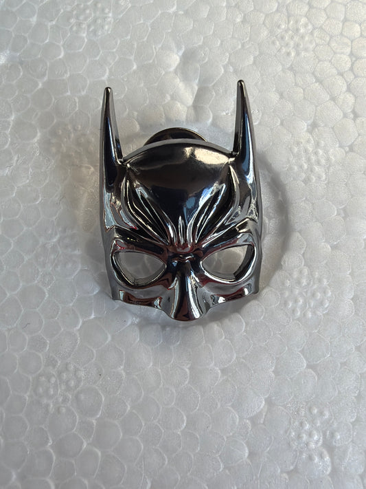 Batman Metallic Cowl Pin Badge
