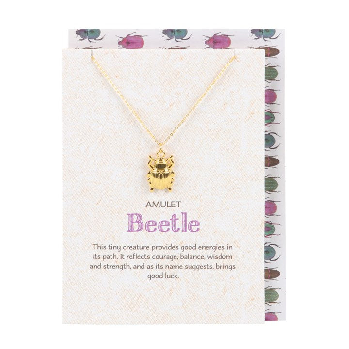 Lucky Beetle Amulet Necklace