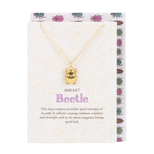 Lucky Beetle Amulet Necklace