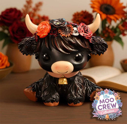 The Moo Crew Dahlia The Highland Cow Statue