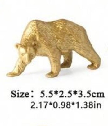 Golden Polar Bear Small Figure