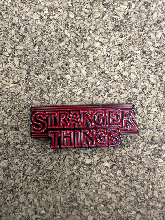 Stranger Things Logo Pin Badge