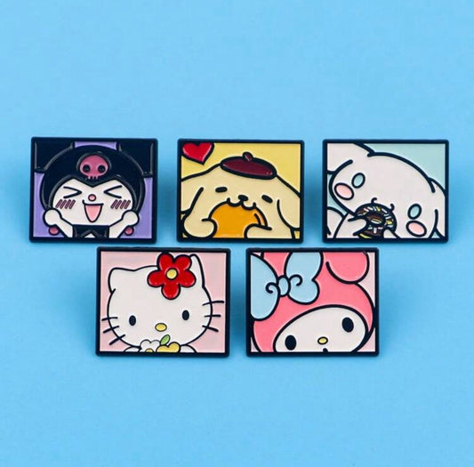 Sanrio Character Portraits Pin Badge