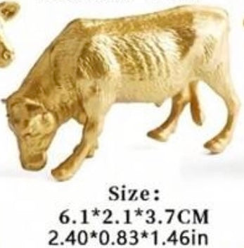 Golden Cattle Small Figure