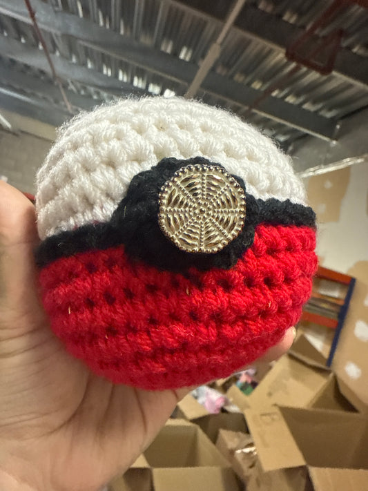 Pokemon Pokeball Crocheted Plush