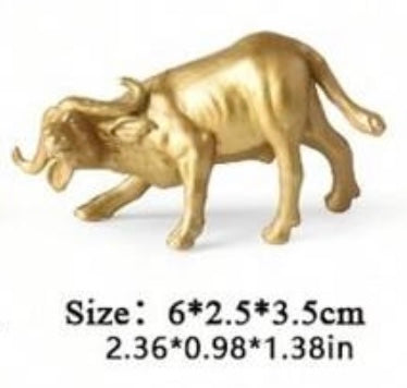Golden Water Buffalo Small Figure