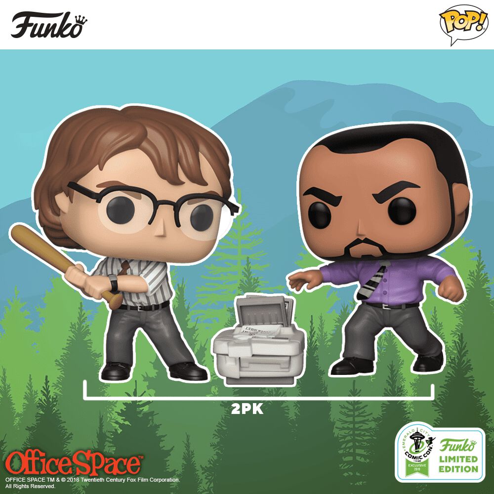 Office Space Michael Bolton & Samir Funko Pop! Vinyl Figures