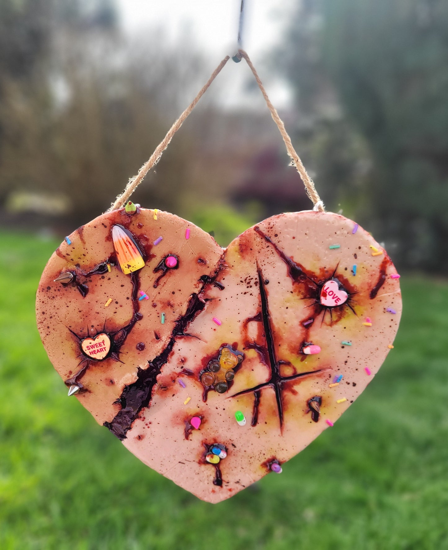 Kawaii Hearts skin hanging wall plaque