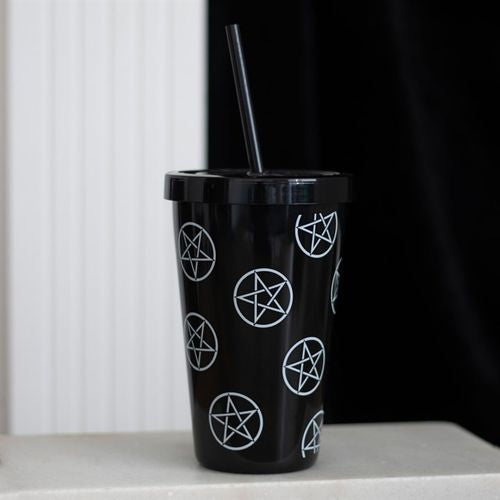 Black Pentagram Tumbler