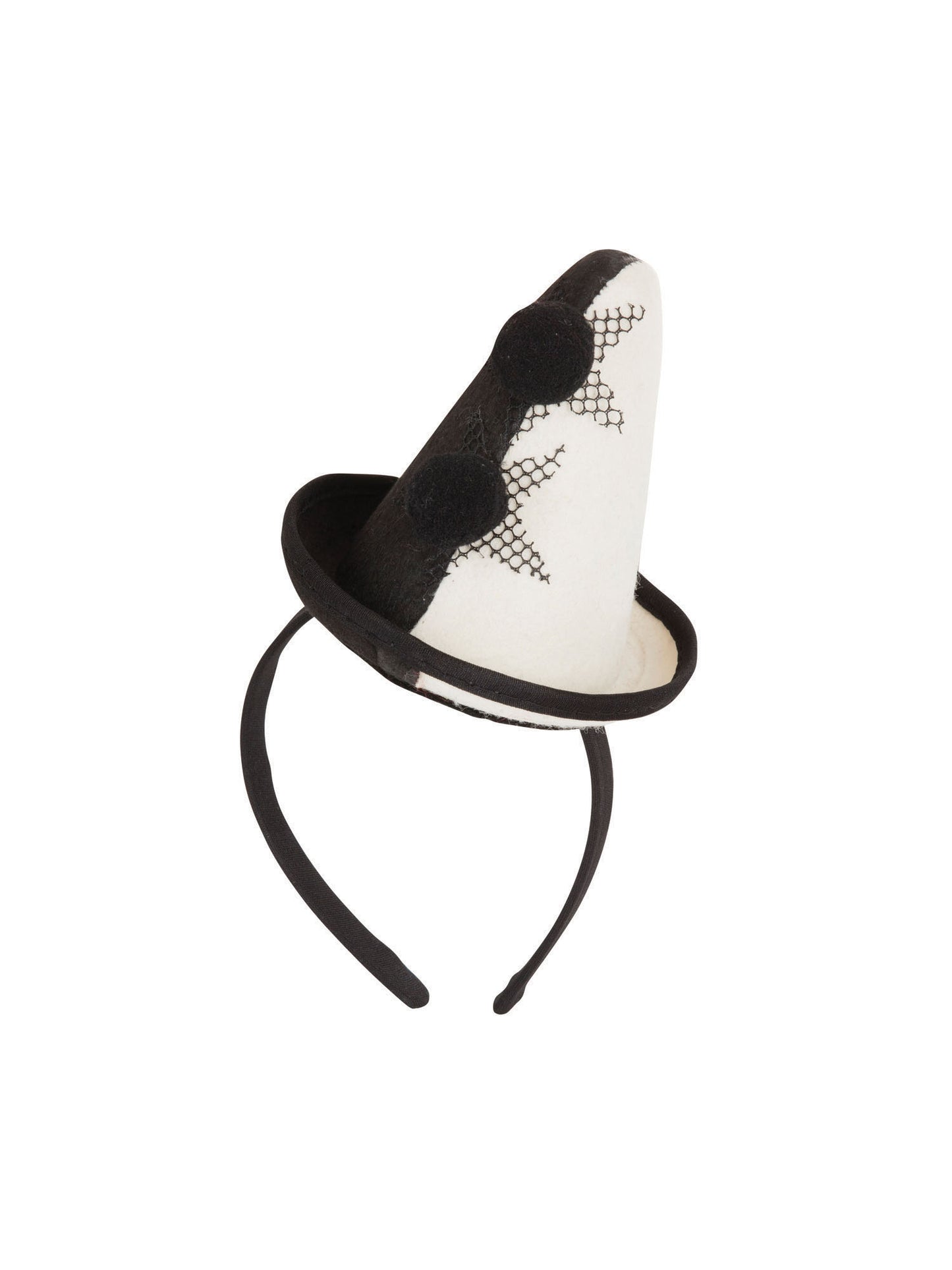 Clown Pierrot Mini Hat on Headband