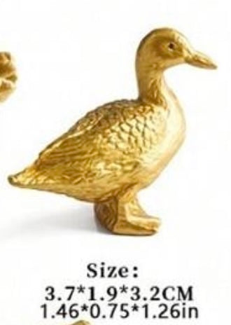 Golden Duck Small Figure