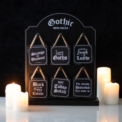 Gothic Mini Signs