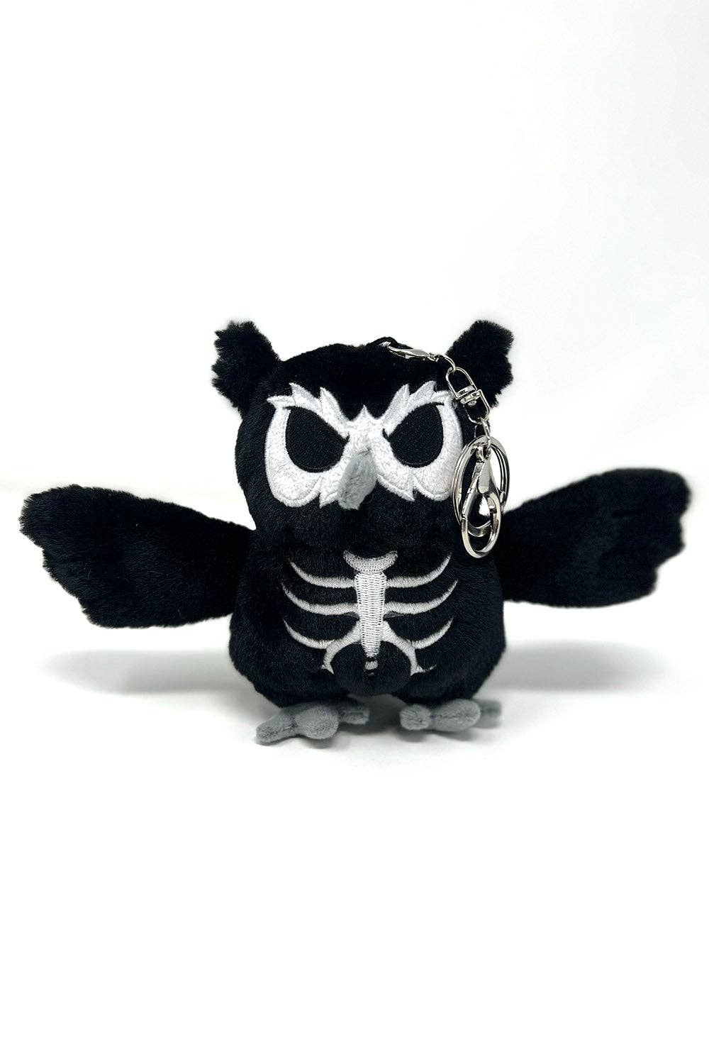 Skelehoot Owl Plush Keychain