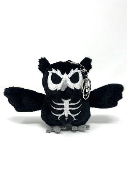 Skelehoot Owl Plush Keychain