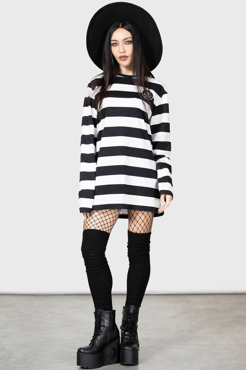 Wednesday: Sub-Urban Gothic Long Sleeve Top