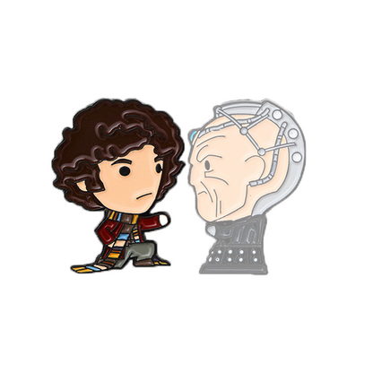Doctor Who Fourth Doctor and Davros Set Part One - Fourth Doctor Pin Badge