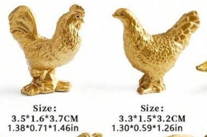 Golden Chicken Small Figure