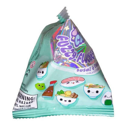 Kawaii Critters Fuzzy Flocked Friends Sushi And Ramen Collection Blind Bag