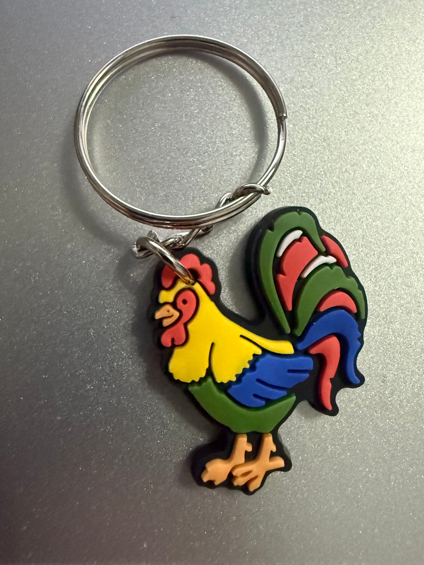 Cockerel PVC Keychain