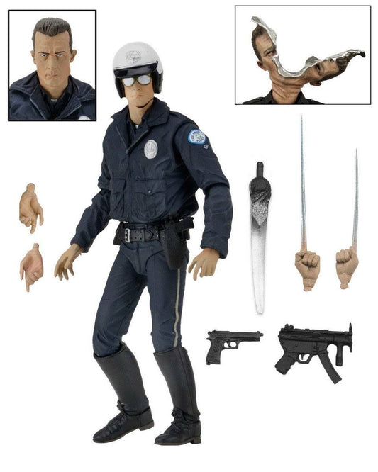 Terminator 2: Judgment Day T-1000 Motorcycle Cop Ultimate Figure