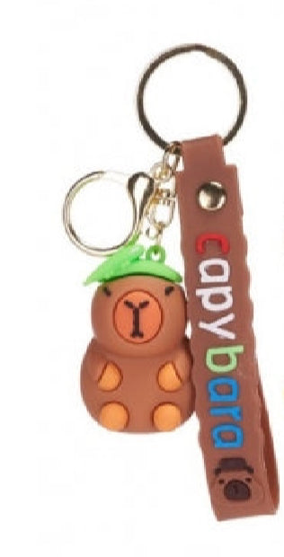 Capybara 3D Keychain with Strap