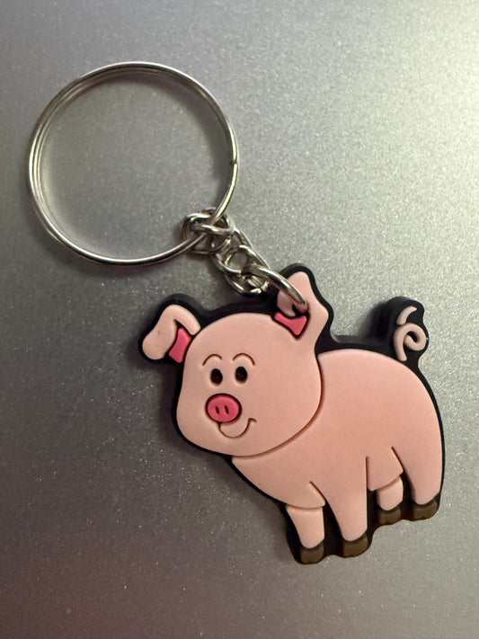 Pig PVC Keychain
